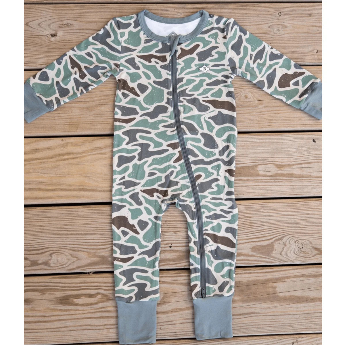 Baby Zip Up - Retro Duck Camo