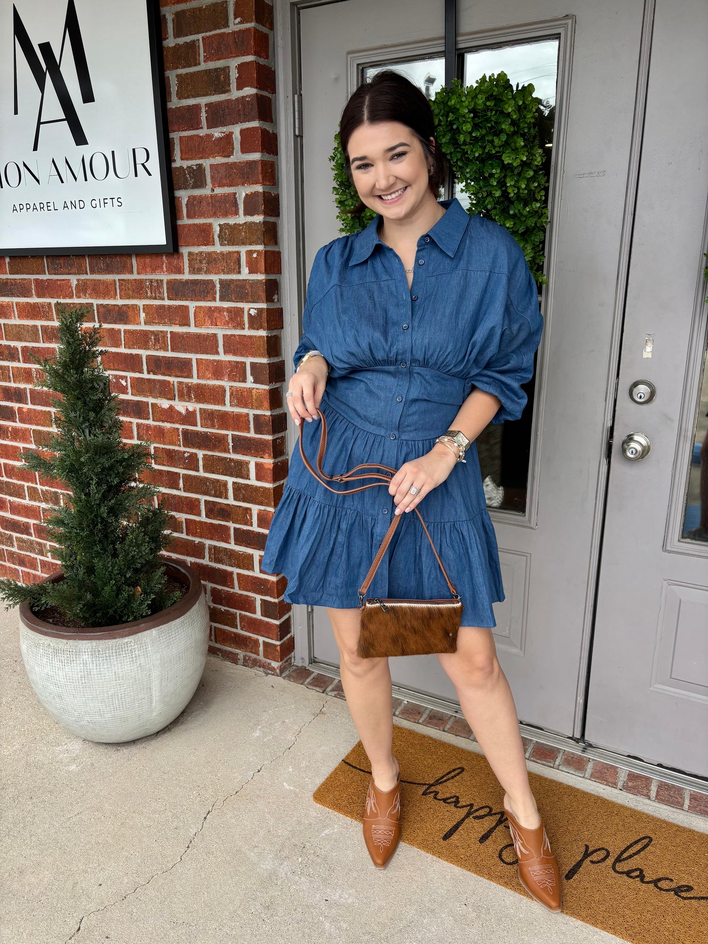 Charley Chambray Shirt Dress