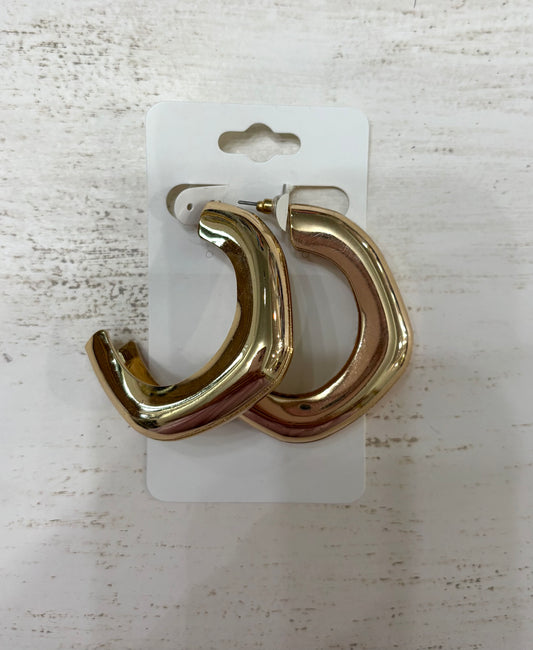 Square Round Earring