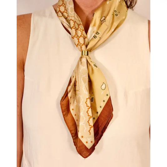 Jacey Paisley Scarf with Slide