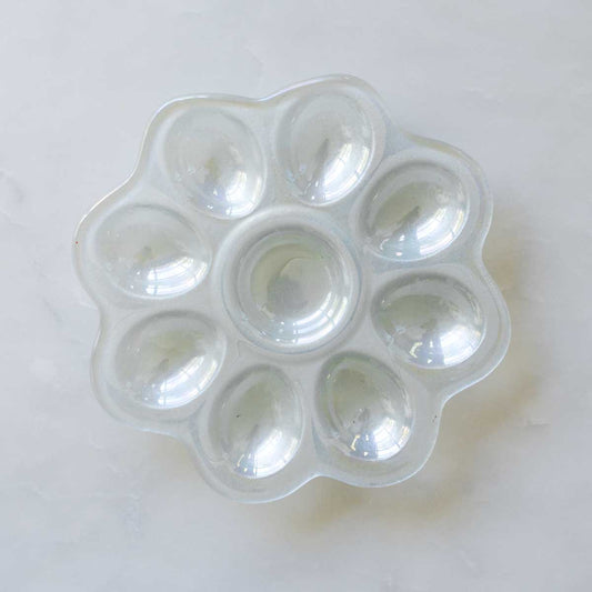 Glass Egg Dish