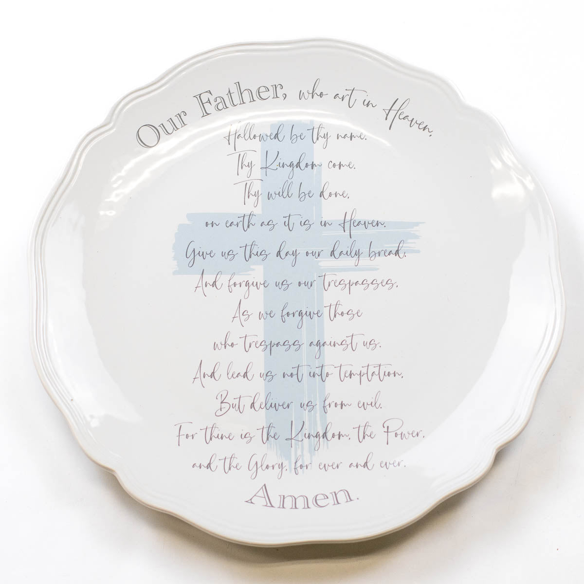Lords Prayer Round Platter