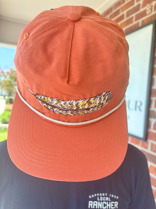 Turkey Feather Classic Rope Hat