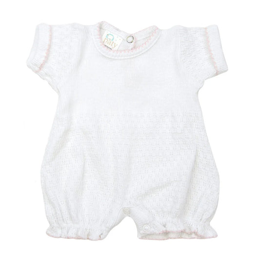 Paty Knit Pink Straight Hem Bubble