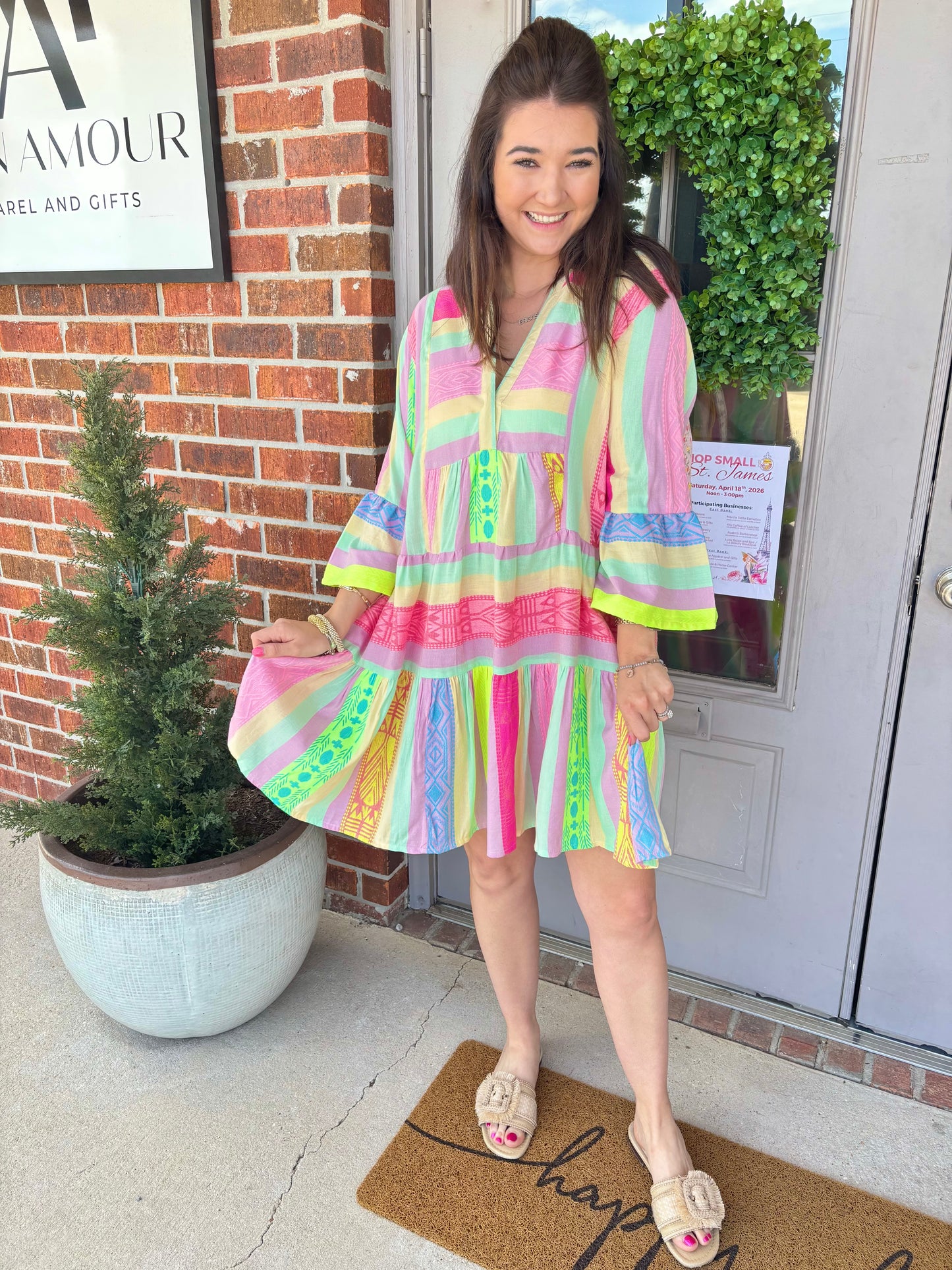The Riviera Stripe Dress