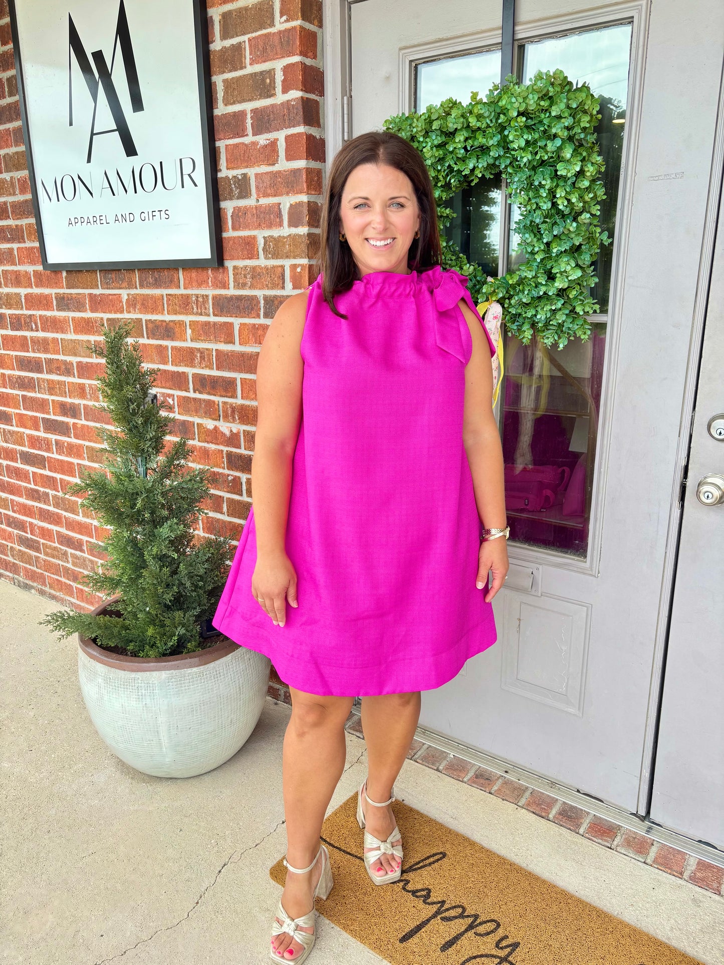 The Blushing Bow Dress