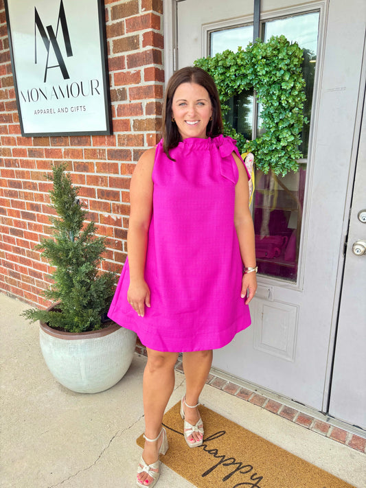 The Blushing Bow Dress
