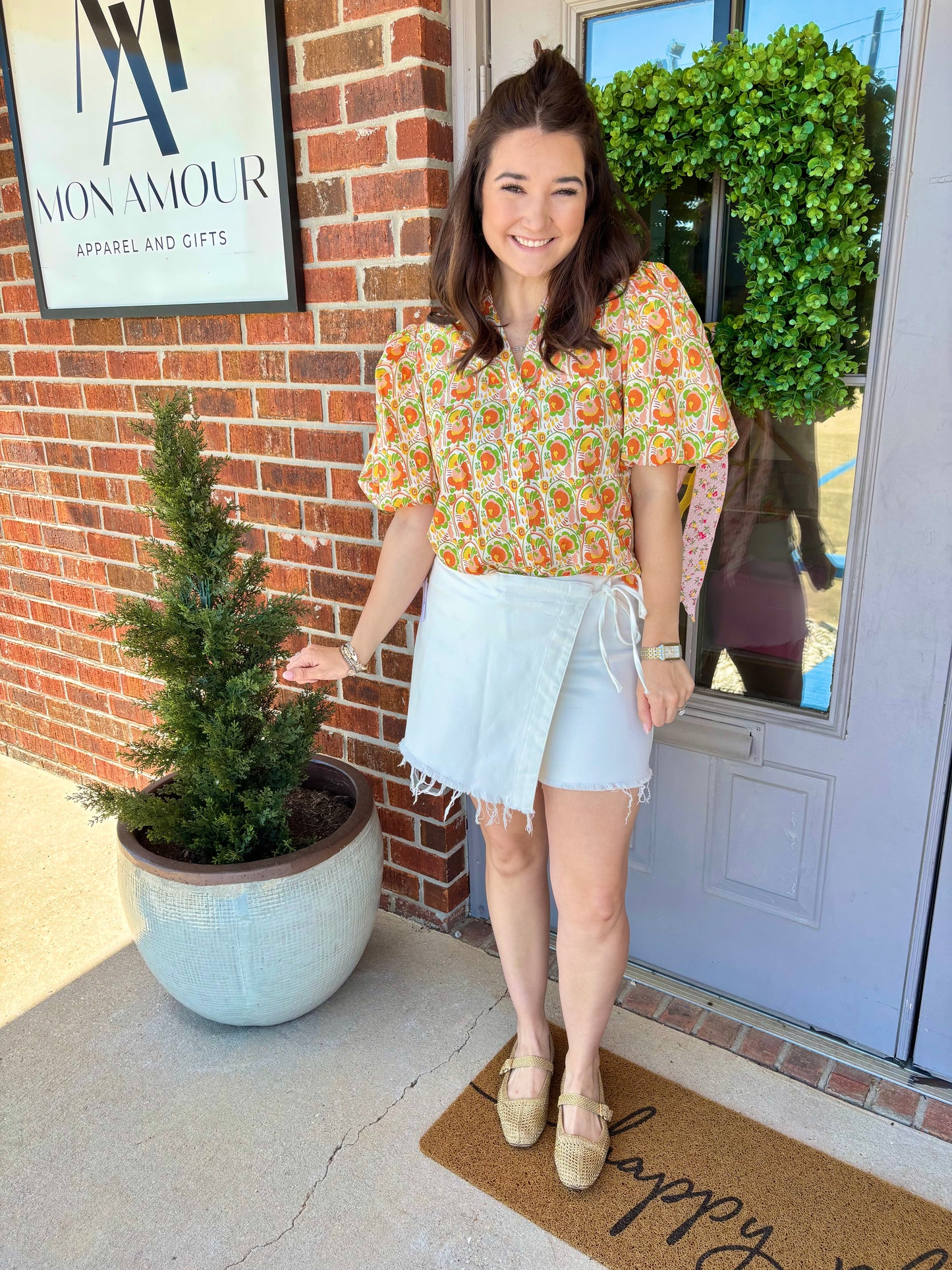 Orange Grove Blouse
