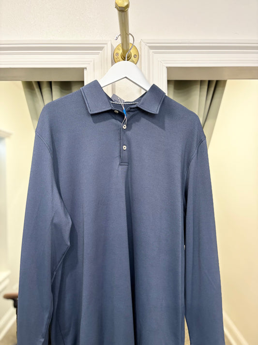 ST LS Belfair Performance Polo-Light Indigo