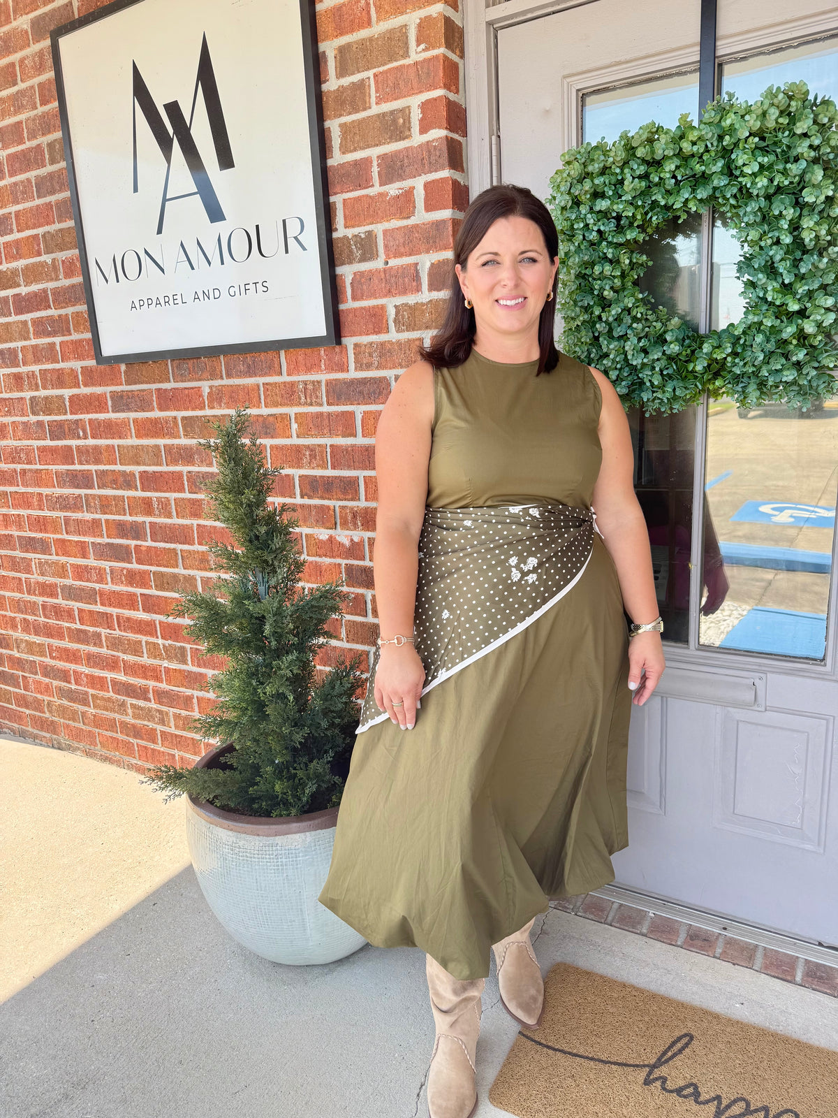 The Sagebrush Scarf Dress