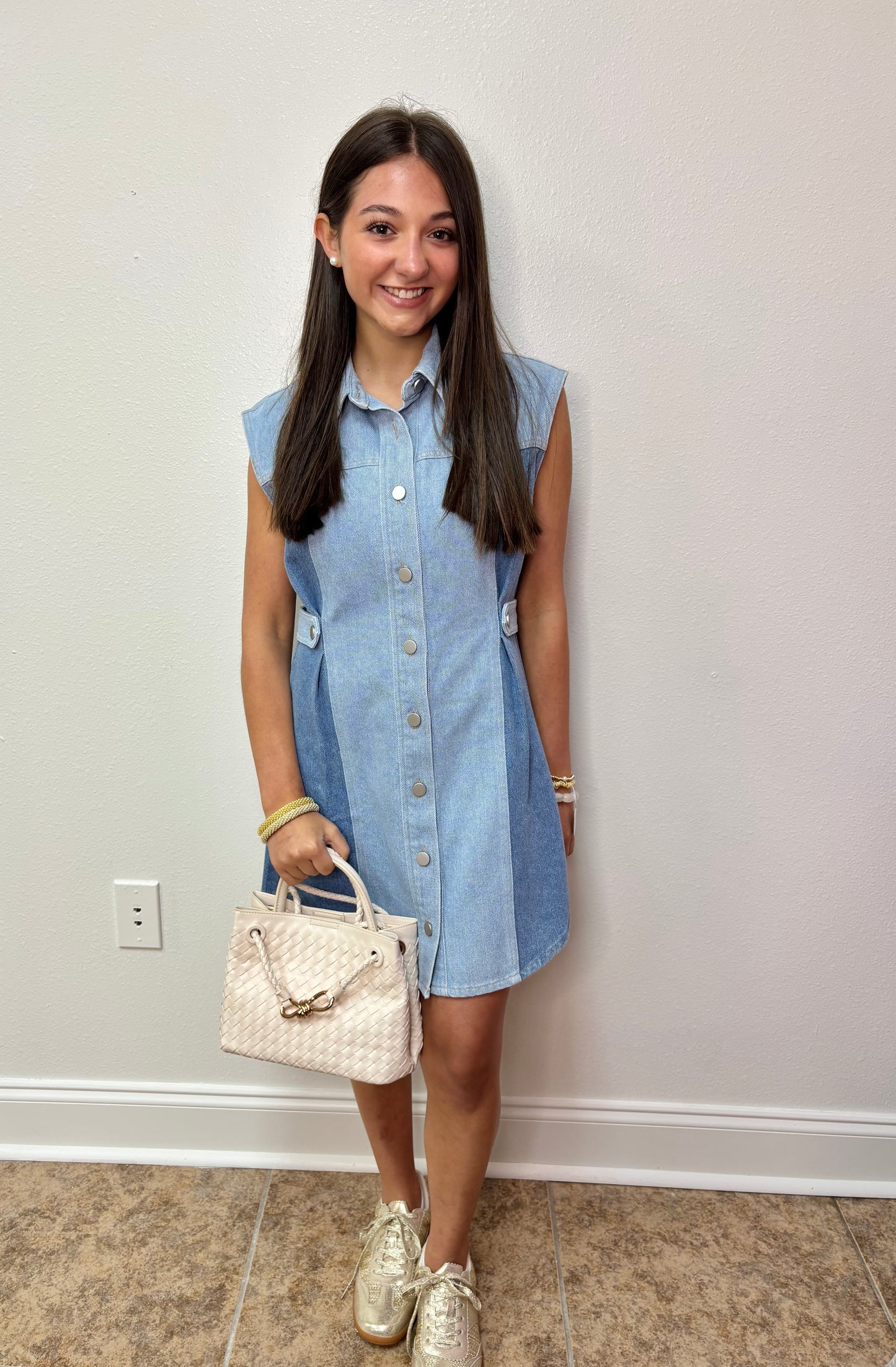 Charley Two Toned Denim Dress