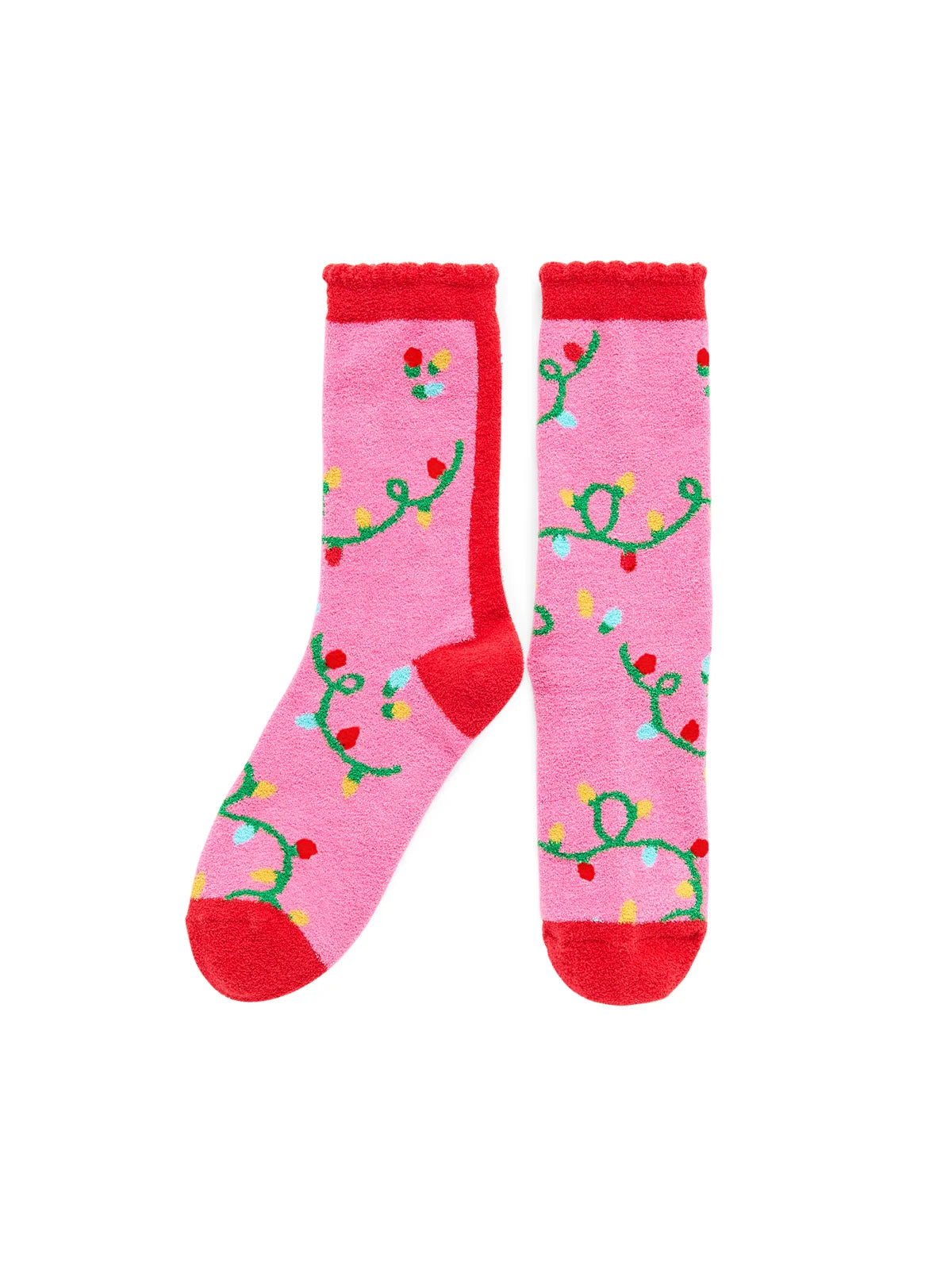 String Lights Socks, Pink