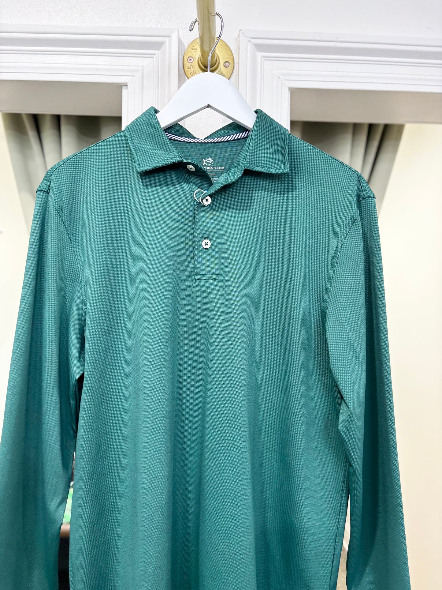 ST LS Belfair Performance Polo- Fir