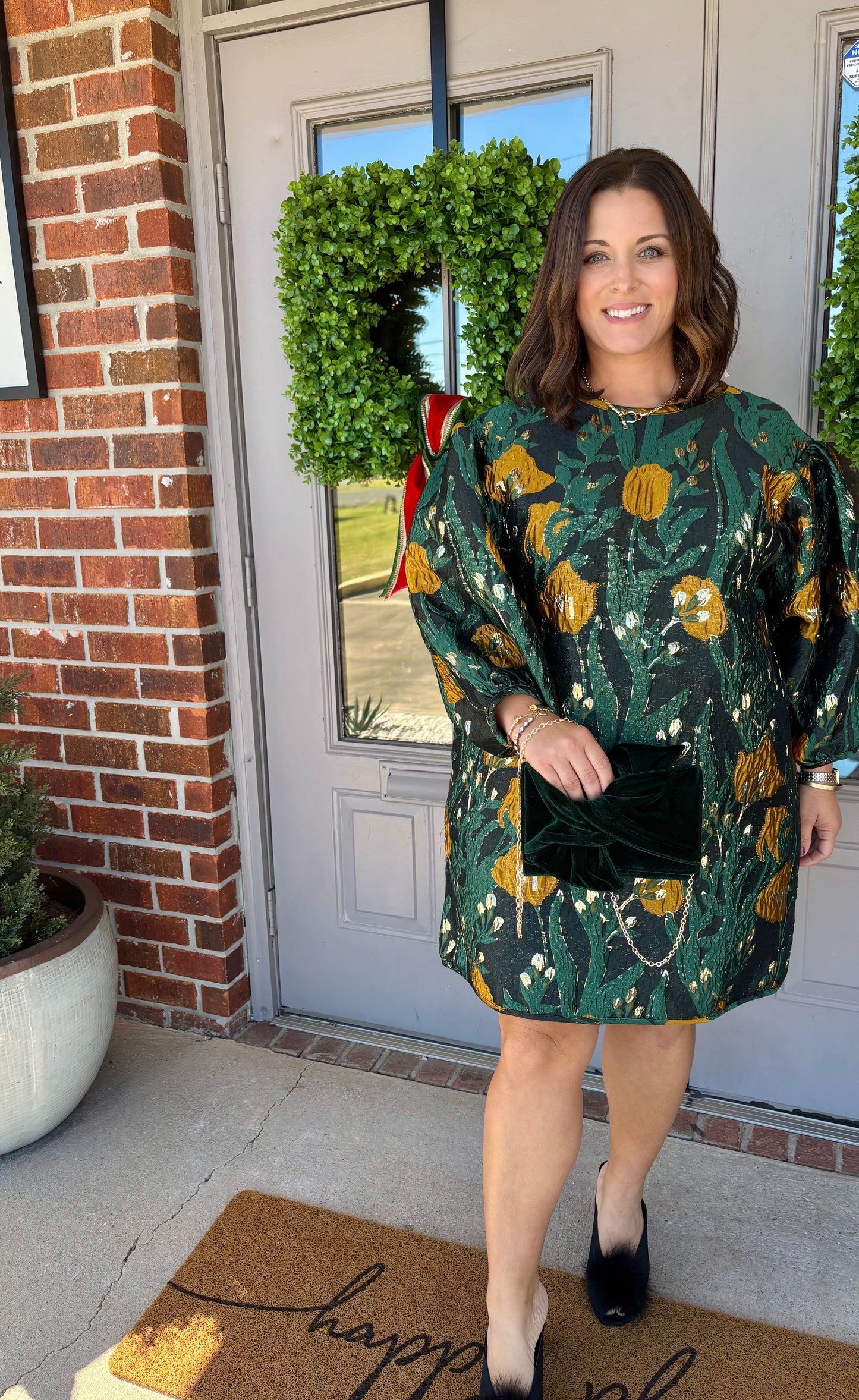 Olivia Jacquard Dress