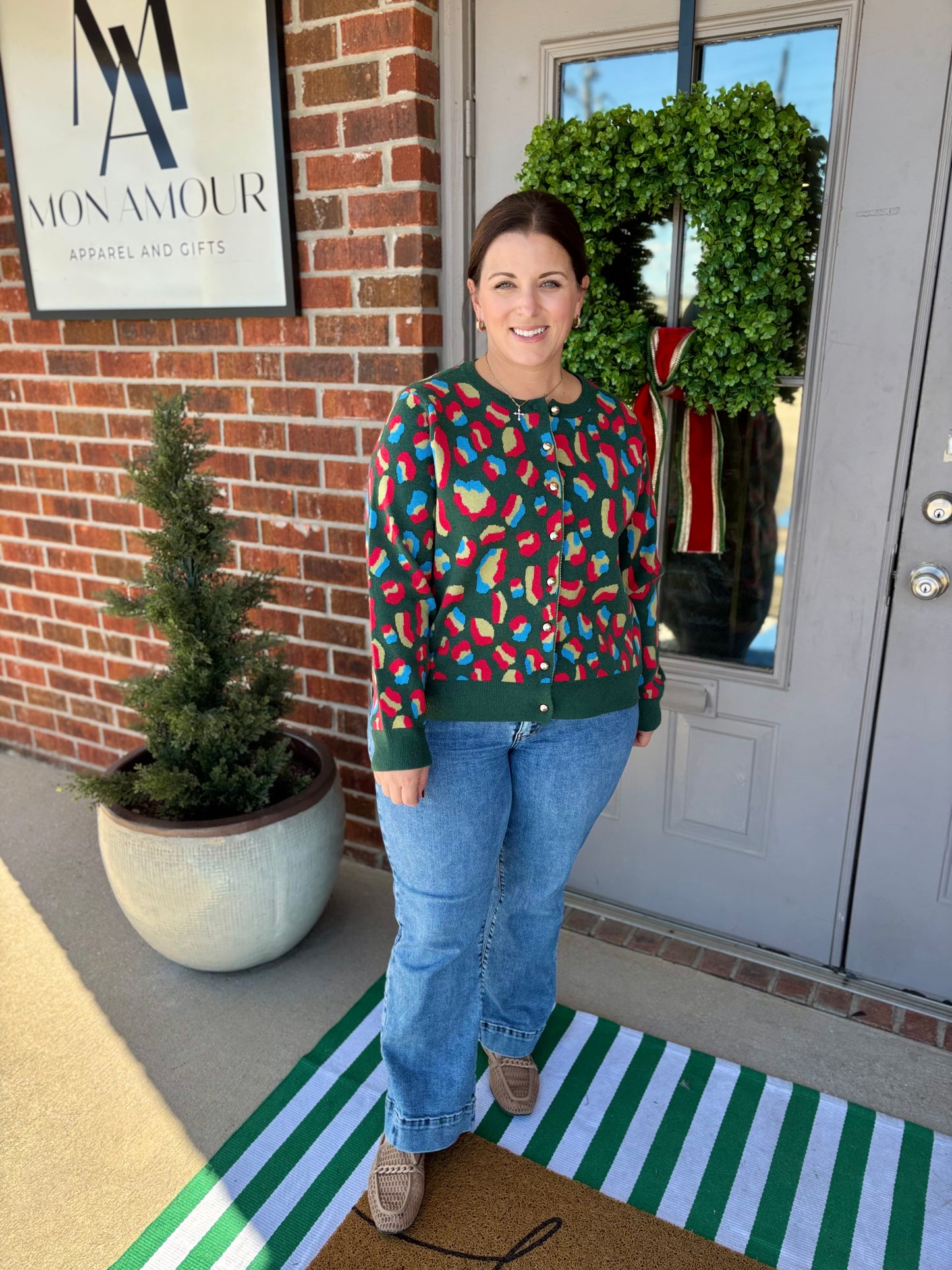 Hunters Print Cardigan