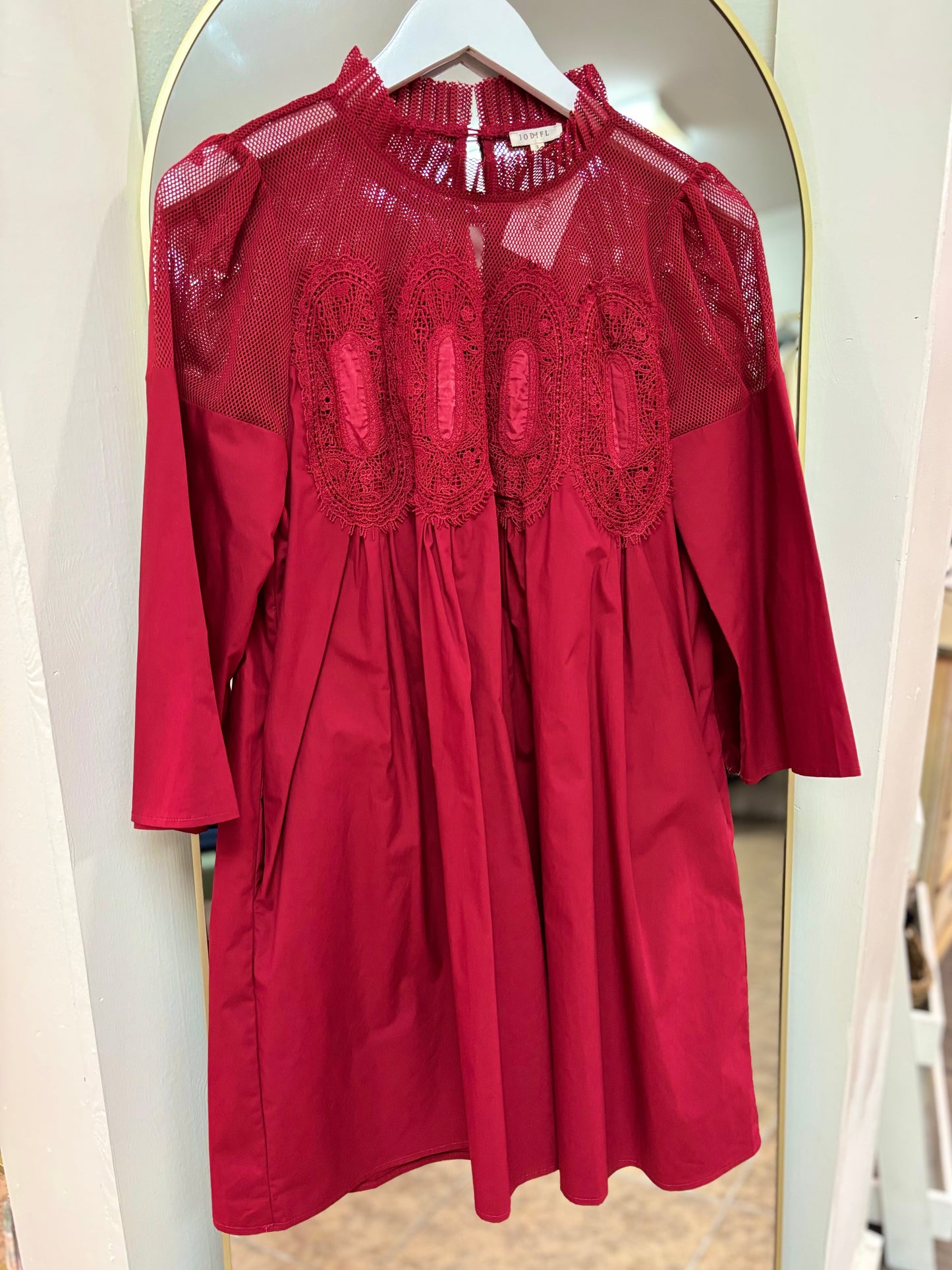 Beatrice Burgundy Dress