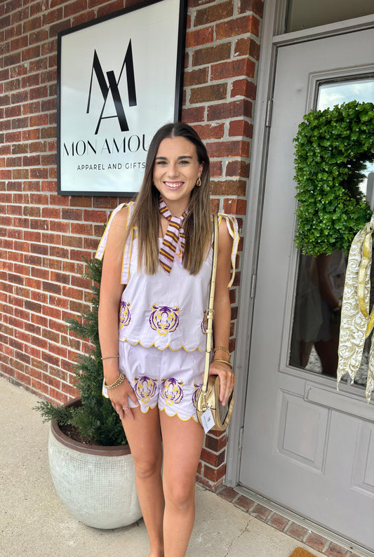 Tiger Spirit Embroidered Set