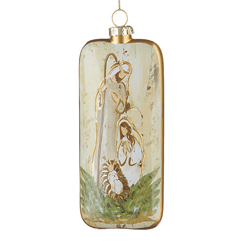 6" HOLY FAMILY ORNAMENT