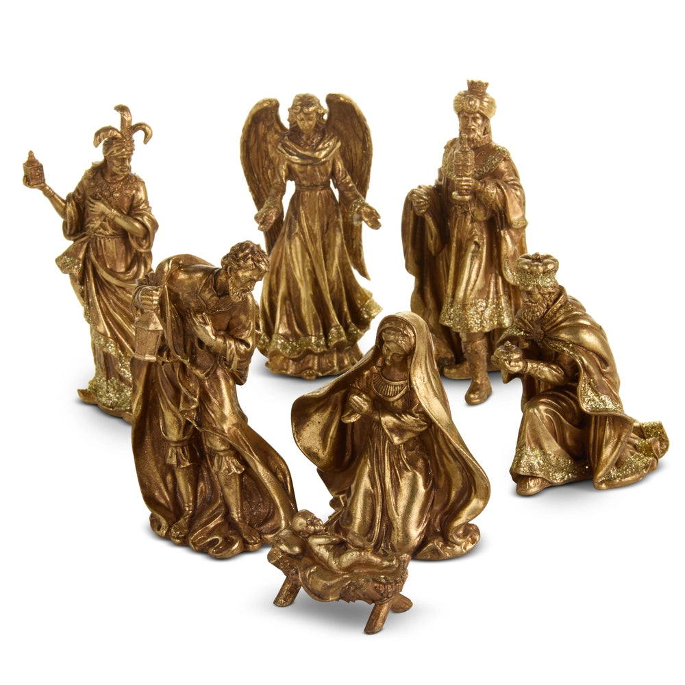 5.75" Classic Gold Nativity