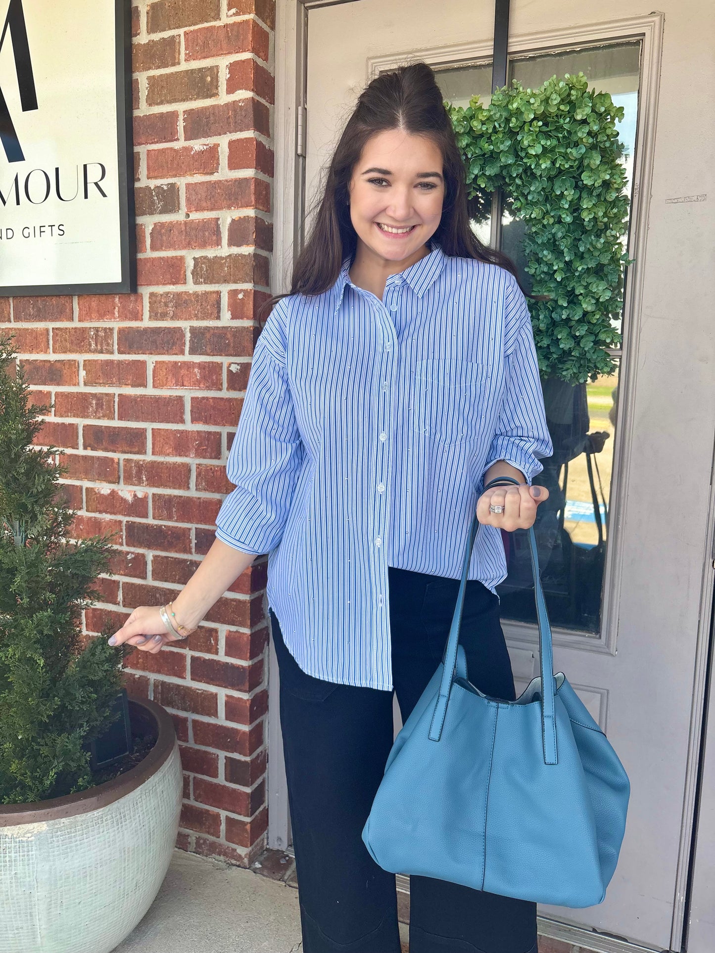 Ricky Blue Stripe Shirt