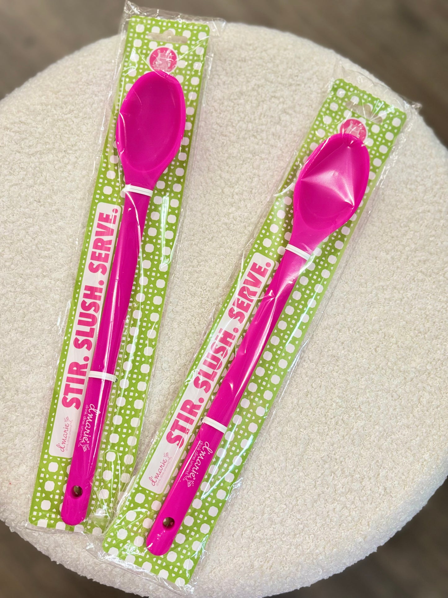 Pink Stir- and- Serve Spoon