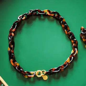 Tortoise Link Necklace