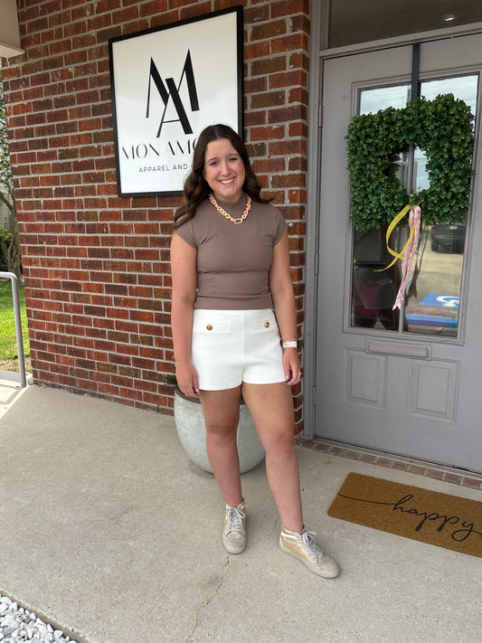 Tillie Tweed High waisted Shorts