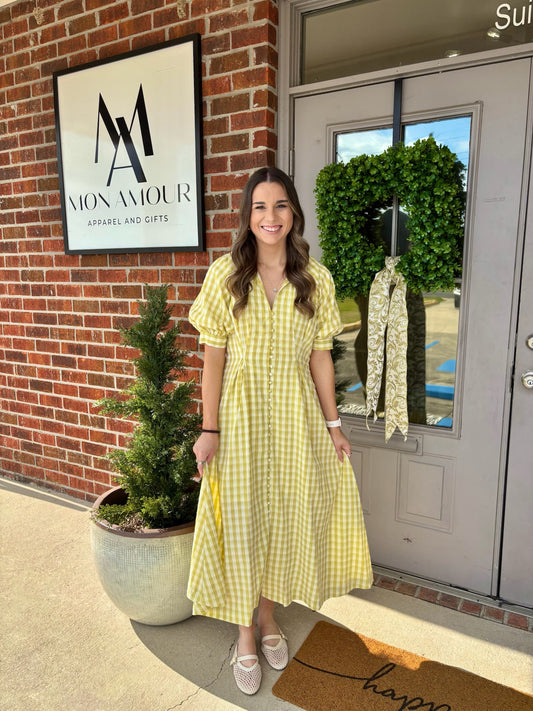 Pia Pistachio Dress