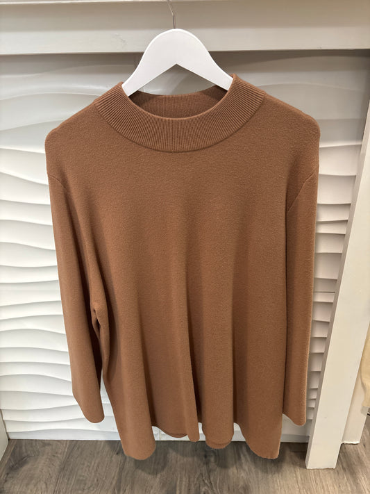 Cathy Camel Sweater in Plus Size