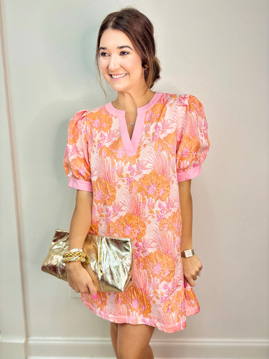 Sunset Peach Dress