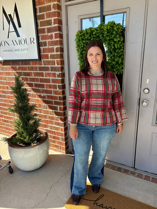 Christmas Plaid Sweater