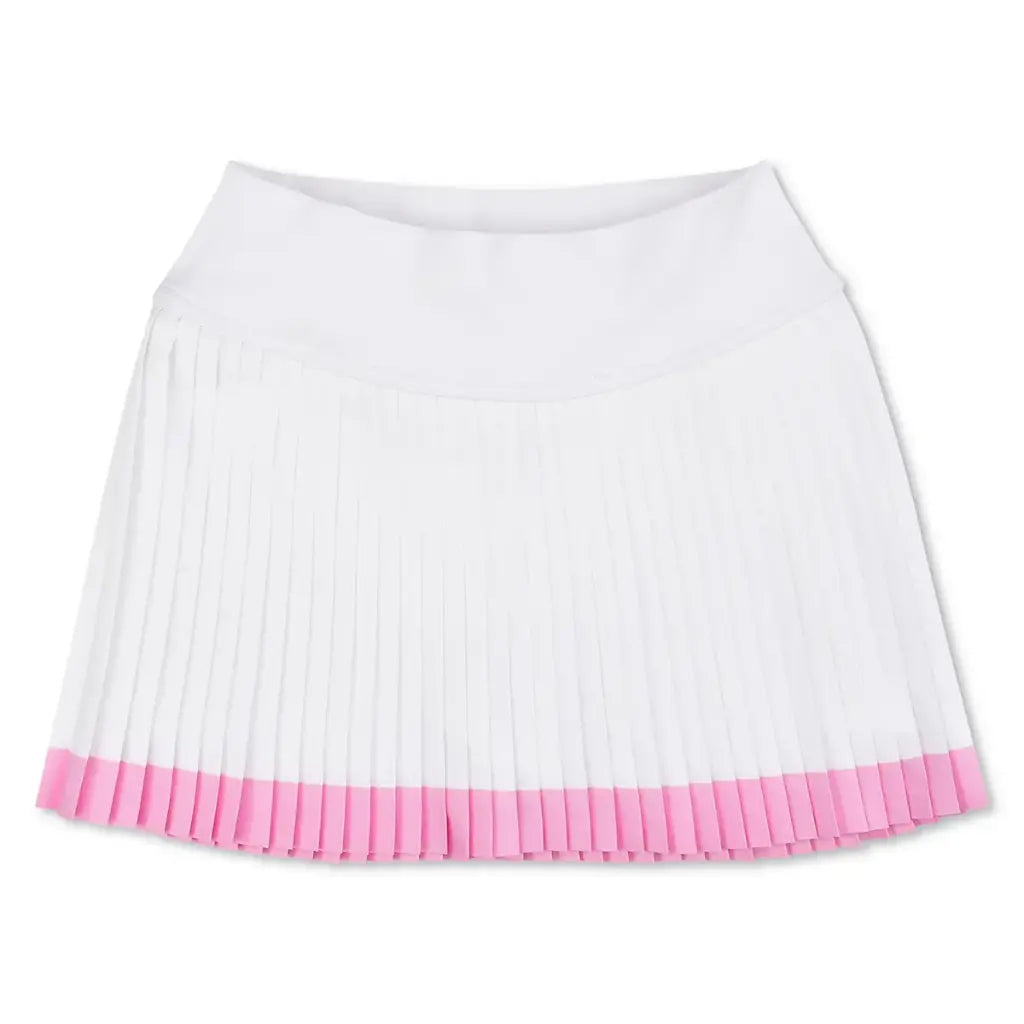Pink Striped White Skort
