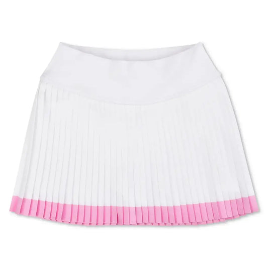 Pink Striped White Skort