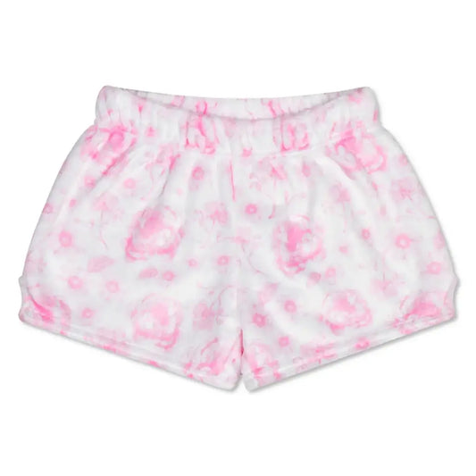 Pretty Pink Toile Plush Shorts