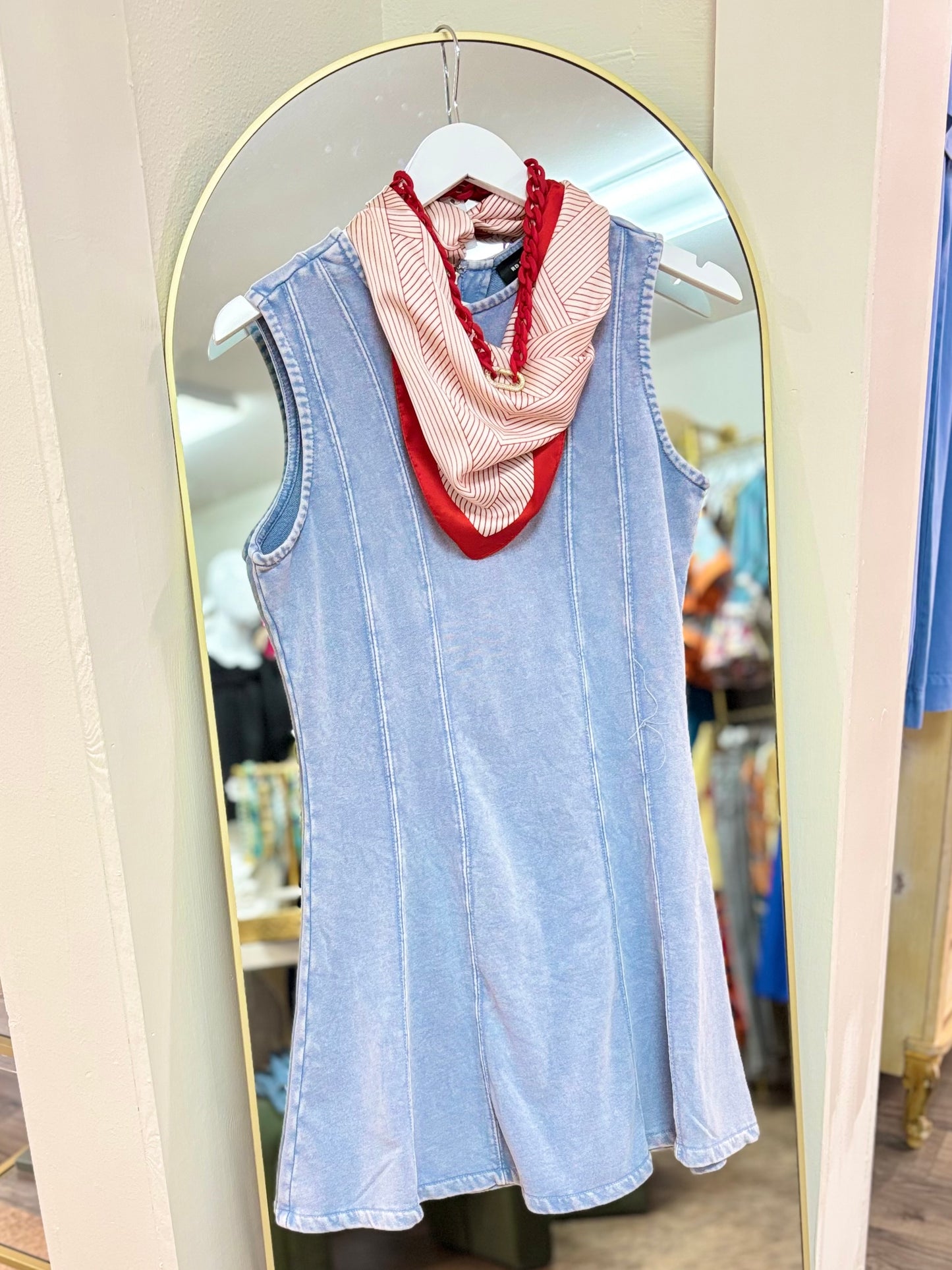 Rynn French Terry Denim Dress