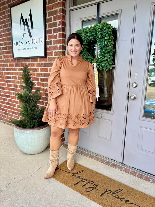 Teagan Toffee Dress