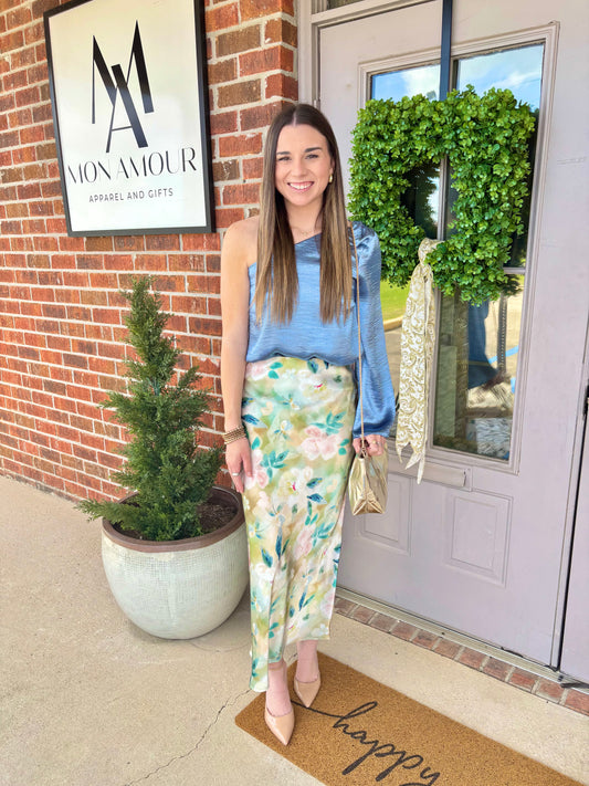 The Sage Blossom Skirt