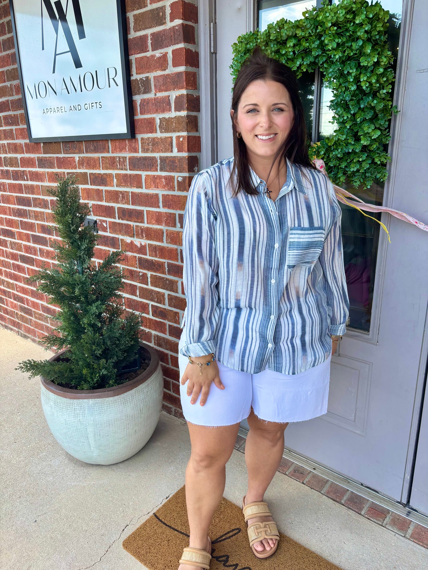 The Nantucket Stripe Blouse