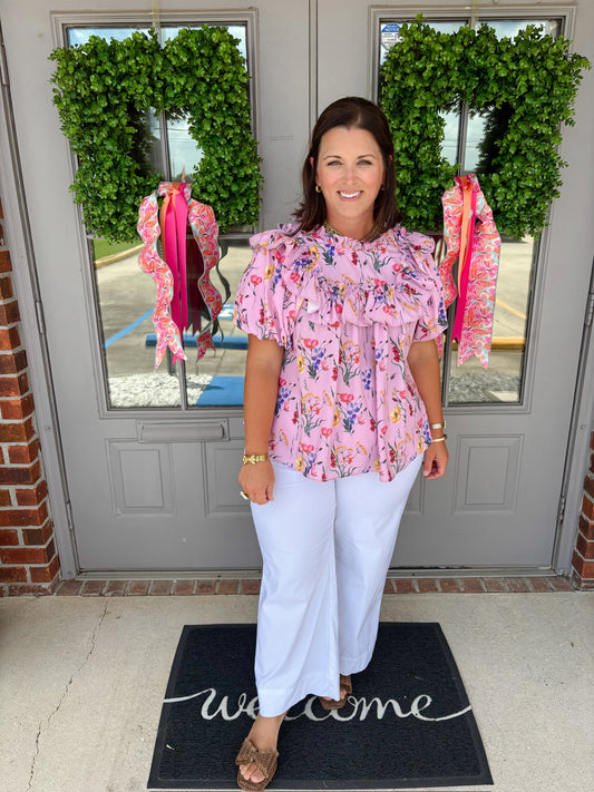 Frosted Petal Pink Blouse