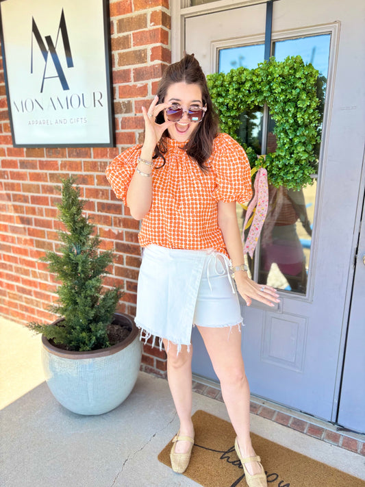 Clementine Dot Top