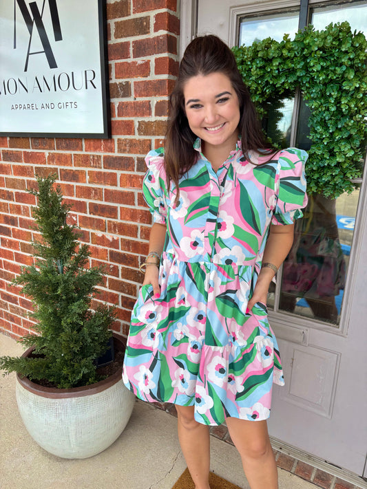 The Southern Bloom Mini Dress