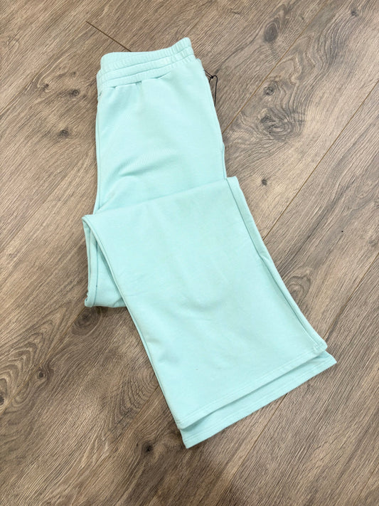 Tween French Terry Aqua Wide Leg Pant