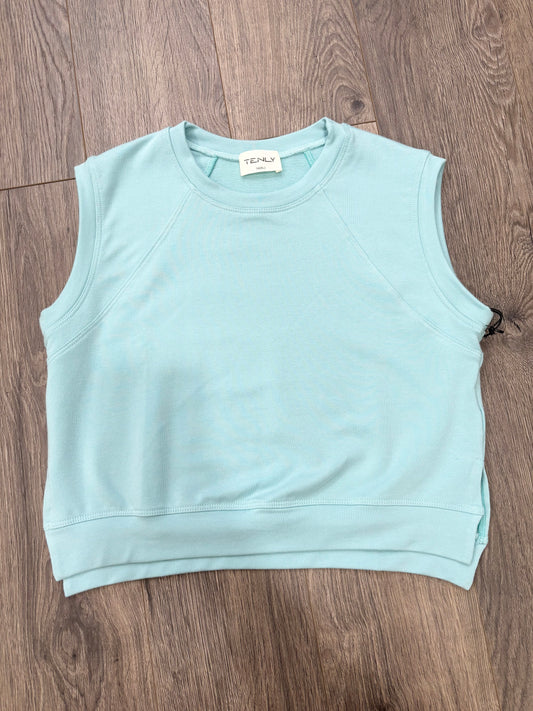 Tween French Terry Aqua Raglan Tank