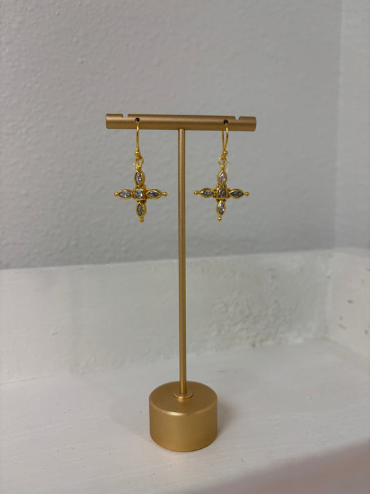 Roman Cross Earrings