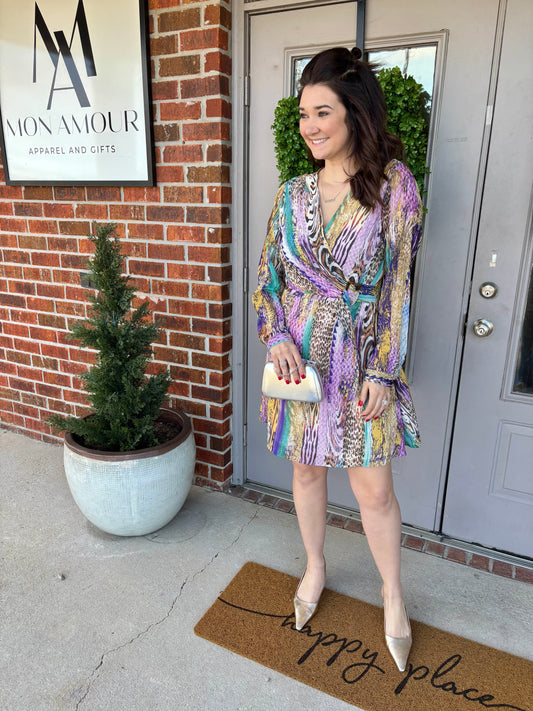 Paola Printed Dress