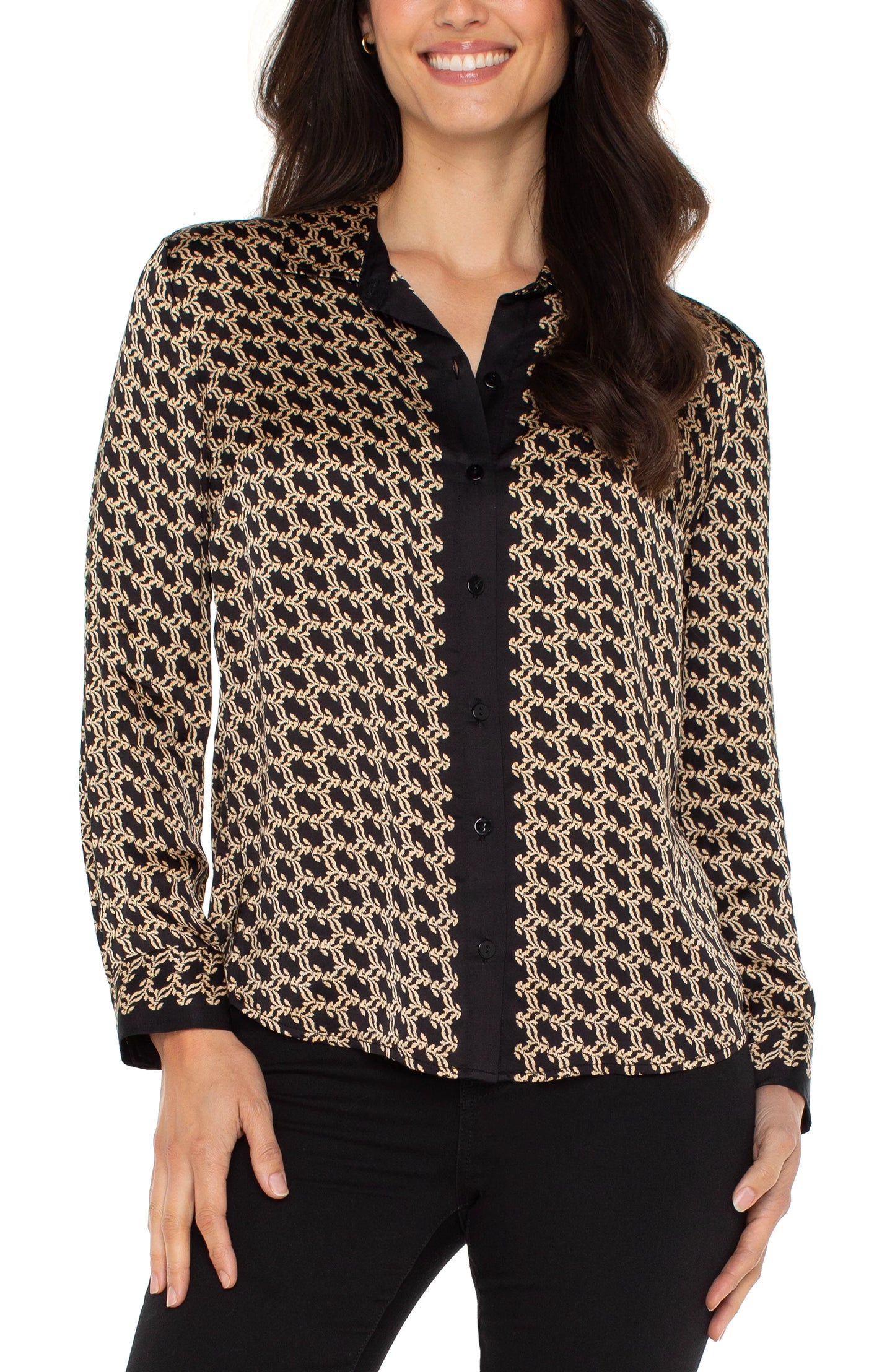 Black and Gold Color Combo Top