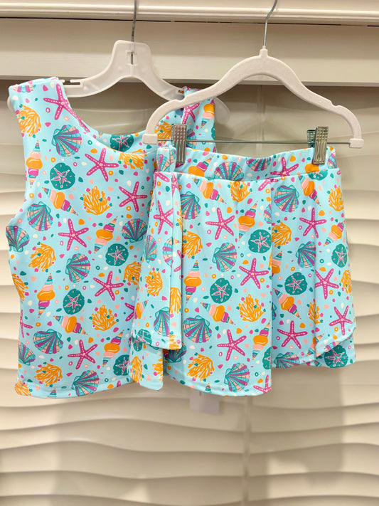 Seashell Athletic Skirt Set