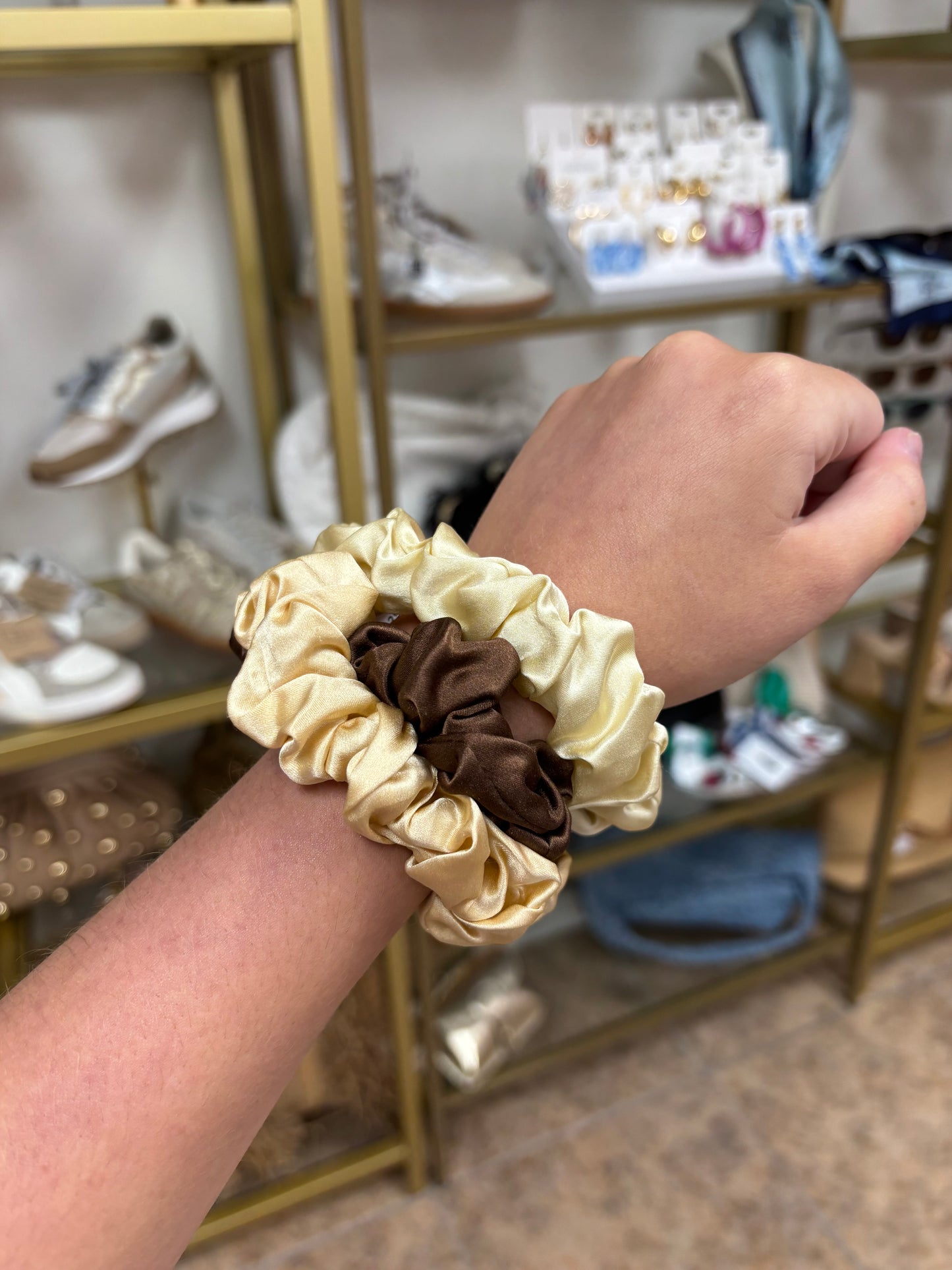 Teleties Silk Hair Scrunchie- For the Love of Nude