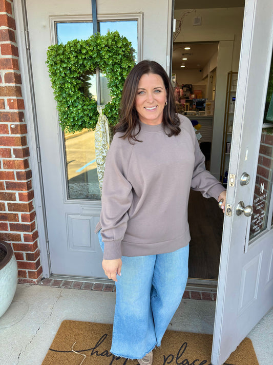 Penela Soft Knit Pullover with Side Zip