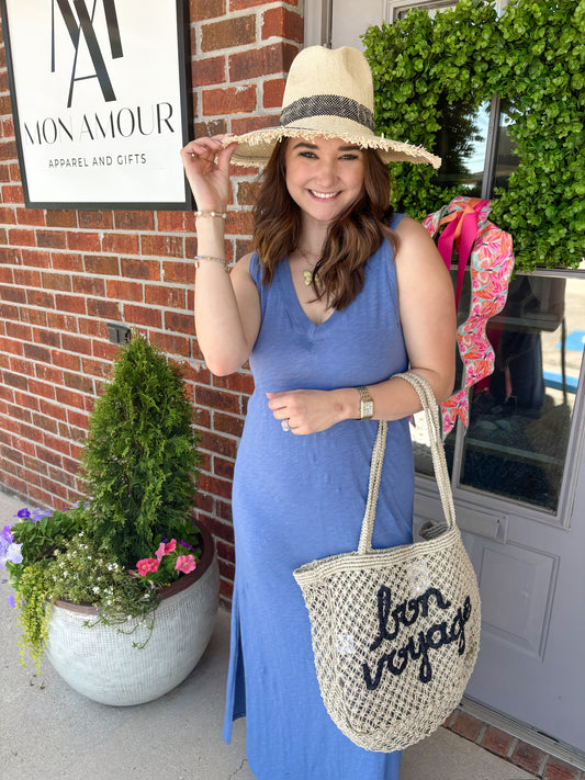 Palisades Midi Dress Sky Blue